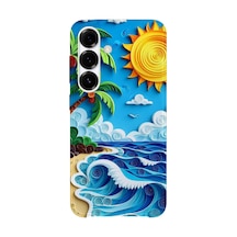Samsung Galaxy S26 Uyumlu Baskılı Şeffaf Telefon Kılıfı Koleksiyon: Summer Beach Tropical 8