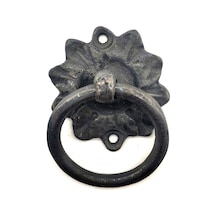 Hobi Mobilya Tasarımı İçin 50mm Antika Oksit Pirinç Çiçek Kapı Kilit Halka Kulbu Renkli