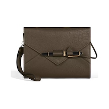 Montblanc Orta Boy Zarf Kapaklı Defter Kılıfı 137172 Haki
