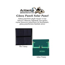 Güneş Paneli Solar Panel 6x6 Cm 5.5 Volt 100 Ma 3 Adet Güneş Enerjisi Okul Sınıf Deney Çalışmaları 60x60 Mm
