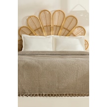 Karaca Home Mady %100 Cotton Waffle Çift Kişilik Tek Pike Taş Taş