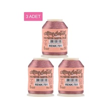 3 Adet Altınbaşak Oya Ve Dantel İpi 20 Gr - Royaleks - No: 701 Çok Renkli