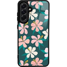 A56 Leaf Flovers Tasarımlı Glossy Telefon Kılıfı Uyumlu Çok Renkli