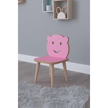Pembe Çocuk Sandalyesi Tek Aktivite Sandalyesi Pembe