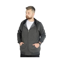 Mode Xl Erkek Sweatshirt Kapşonlu Zippered Basic 20543 Anramelanj 001