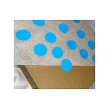 2.5 Cm 100 Adet Mavi Renk Yuvarlak Boş Etiket Yazı Yazılabilir Blank Işaret Küçük Sticker Çok Renkli