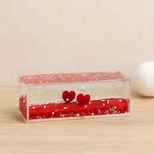 Yüzen Akvaryum Mıka Şişe Süsü 4.5x13 Cm Kırmızı