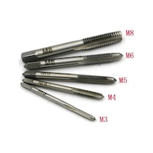 5 Adet Kılavuz Metrik El Takım Kılavuzu Diş Açma Set M3-4-5-6-8