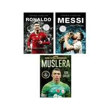 Parodi Sahanın Yıldızları Ronaldo - Messi - Muslera Futbolcu Kartı Poster Hediyeli 3 Kitap