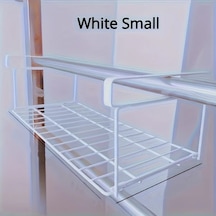 Dashanshop Beyaz Küçük Katlanır Metal Ayakkabı Rafı - Sağlam, Elektriksiz Dolap Yatak Odası Depolama Beyaz