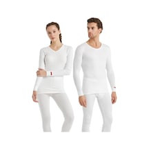 Blackspade V Yaka Beyaz Unisex Uzun Kol Thermal İçlik C7t5n2o1 001