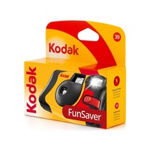 Kodak Fun Saver 27 + 12 3920949 Tek Kullanımlık Kamera 3 M Flaş Aralığı, 135 Film Formatı, 800 Film Hassasiyeti Iso , 39 Adet Resim Sarı/gri/kırmızı Çok Renkli