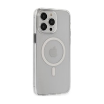 Apple iPhone Uyumlu 14 Pro Max Kılıf Tron Şeffaf Magsafe Kapak - Şeffaf Bz8683140594442