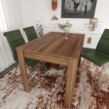 Pasific Home Single Mutfak Yemek Masası, 120x80 cm, Dikdörtgen, Ceviz