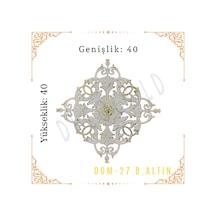 Decogold Saray Tavan Motif 40 40 Dgm-27-beyaz-altın