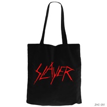 Slayer Logo Siyah Kanvas Bez Çanta