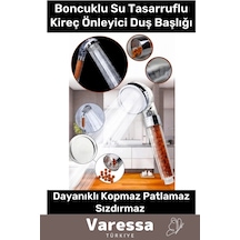 Yeni Nesil Özel Zeolid Taşlı Yüksek Emisyon Güçlü Boncuklu Su Tasarruflu Kireç Önleyici Duş Başlığı Çok Renkli