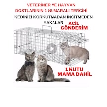 Kedi Kapanı Kedi Canlı Yakalama Zararsız Kedi Tuzağı Kedi Canlı Y
