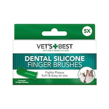 Vet's Best Vet S Best Kedi Ve Köpekler İçin Silikon Başlıklı Parmak Diş Fırçası