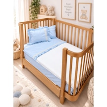 Sallhome Baby Textile Mavi Düşler Bebek Pike Takımı 4 Parça 90x120