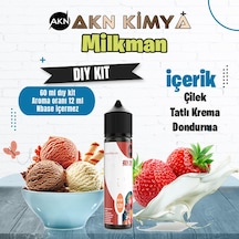 One Hit Wonder Milkman Dıy Kit Çilek Krema Gıda Aroması %20 Oranda Aroma İçerir Hazır Değildir 60 Ml