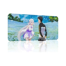 Re Zero Kaymaz Dikişli Kauçuk Oyuncu Mousepad V3 - 90x40 Xxl Gaming Mouse Pad Fare Altlığı