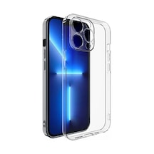 Ally İphone 13 Pro Max Kılıf Kamera Korumalı Ultra İnce Şeffaf Silikon Kılıf- 5775 Çok Renkli