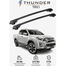 Isuzu D-max 2016-2019 Trx1 Thunder Carrier Kilitli Ara Atkı Taşıyıcı Tavan Barı Siyah