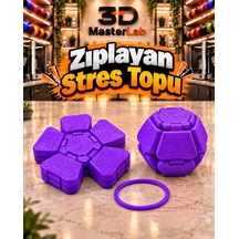 Zıplayan Stres Topu Clicker Stres Topu Lastik Mekanizmalı 3d Baskı Mekanik Fidget Oyuncak - Hoplaç - Zıplaç Ms-2