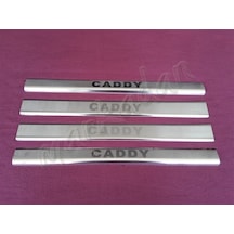 WOC Chrome VW Caddy Krom Kapı Eşiği 2015-2020 4 Parça Paslanmaz Ç