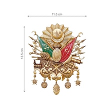 Osmanlı Arması Color Sticker Etiket 11.5X13.5 Cm