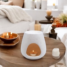 Deco Enyo Seramik Buhurdanlık - Krem - 11 Cm Çok Renkli