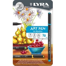Lyra Hi-Quality Art Pen 10 Renk Metal  Kutu