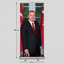 Cumhurbaşkanı Poster Baskılı Roll Up Banner 85x200cm No:1 Diğer