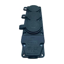 1 Adet Orel 3 Lü Kauçuk Grup Priz Monofaze 1x16a 220 V Belirtilmemiş