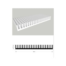 Led Soğutucu Alüminyum Led Soğutucu Power Led Soğutucu 109x12 Mm