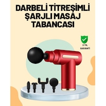 Kas Gevşetici Masaj Tabancası 4 Başlık Ve Ayarlanabilir Hız
