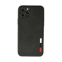 Apple Uyumlu   iPhone 11 Pro Kılıf Loop Deri Silikon - Siyah