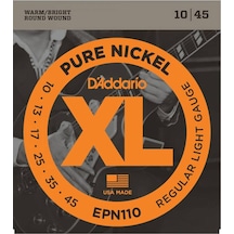 D'addario Epn110 Regular Light Takım Tel Elektro Gitar Teli 010-04