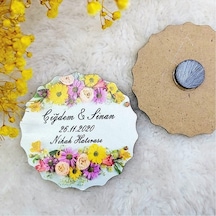Ahşap Nikah Buzdolabı Magnet 08 30 Adet