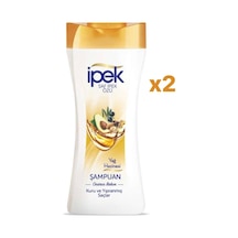 İpek Kuru ve Yıpranmış Saçlar İçin Yağ Haznesi Şampuan 2 x 450 ML