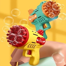 2 Adet Mavi Sarı Köpük Tabancası 29 Delikli Çoklu Köpük Atan Tabanca 2 Solisyon Hediye Bubbles Gun