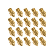 20 Adet Mk8 Nozzle 0.4Mm Ender 3 V2 5 Plus Bluer Uyumlu