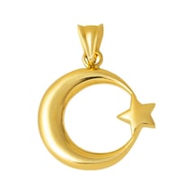 Bilezikci Ay Yıldızlı 14 Ayar Altın Kolye Ucu KUEGY14K20694