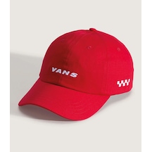 Vans Check Side Curved Bill Jockey Unisex Şapka Vn000qa6ızq1 Kırmızı