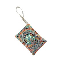 Unisex Mandala Desenli Portföy Clutch Çanta Çok Renkli