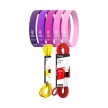 Mega Setler Direnç Bantları + Pilates Bandı Direnç Bandı Barfiks Lastiği Loop Power Band Çok Renkli