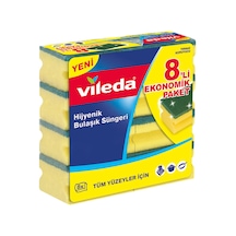 Vileda Sünger 8'li Oluklu Paket