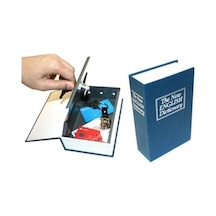 Mobgift Kitap Görünümlü Anahtarlı Gizli Kasa Kumbara (Lacivert)