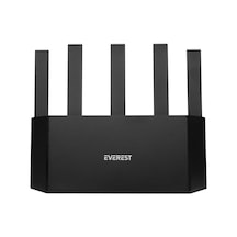 Everest Ewr-x3000mbps-v1 X3000mbps Dualband 5 6dbi 1 Wan Port + 3 Lan Port Wi-fi 6 Wisp+ap+repeater Destekli Kablosuz Wifi Router